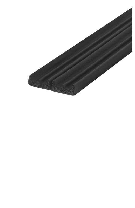 Уплотнитель Fuaro (Фуаро) самоклеящийся ADH/E-9x4mm BLACK черный 150m