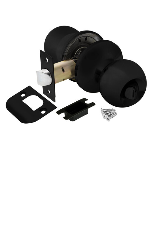 Ручка Ajax (Аякс) защелка DK682 BL-BK (6082 BL-B) (фик.) черный