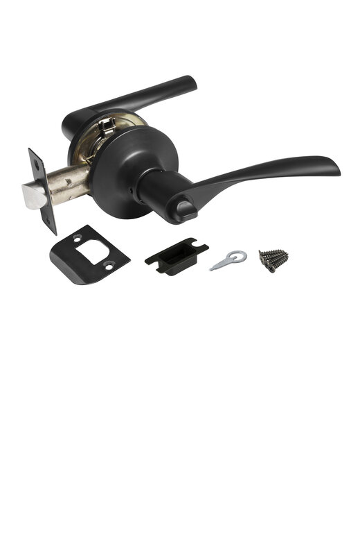 Ручка Ajax (Аякс) защелка DK610 BL-BK (6010 BL-B) (фик.) черный