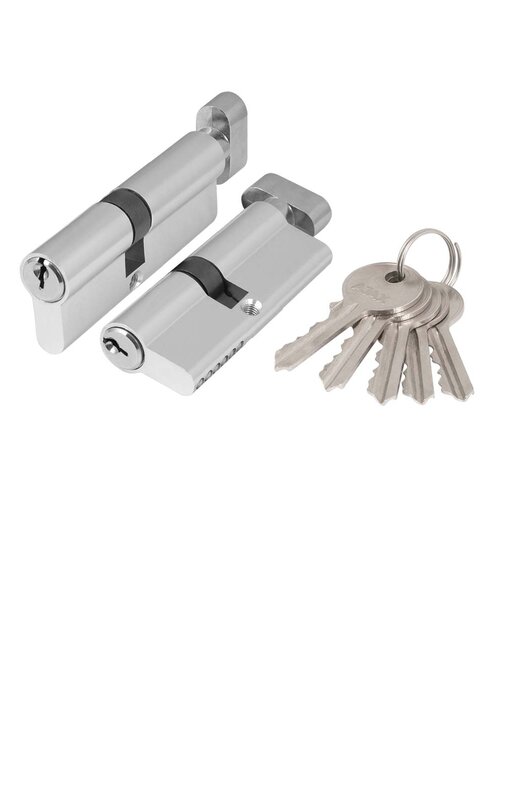 Цилиндровый Ajax (Аякс) механизм (AZ102/90) AZ1002Knob90 (45+10+35) CP хром