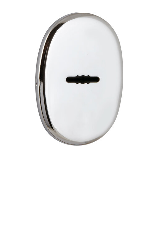 Накладка Fuaro (Фуаро) на сувальдный замок ESC.S-auto.ECO/OV.477 (ESC 477 eco) с авт. шторками CP хром