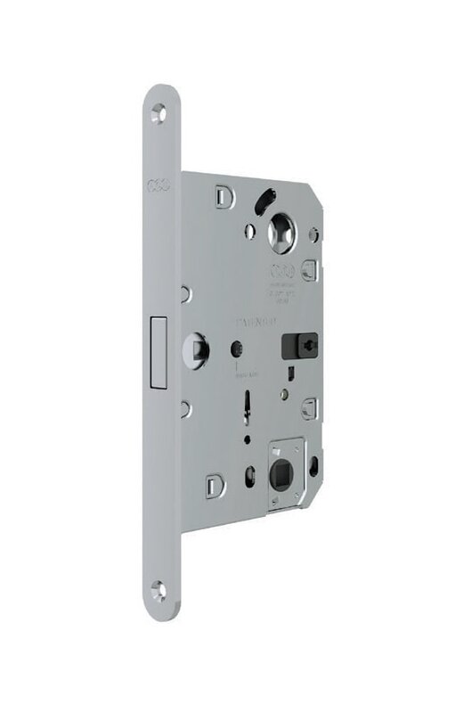 B06132.50.34 AGB (АГБ) Защелка врезная WC (мат хром) тех. уп. без отв. пл. POLARIS WAVE