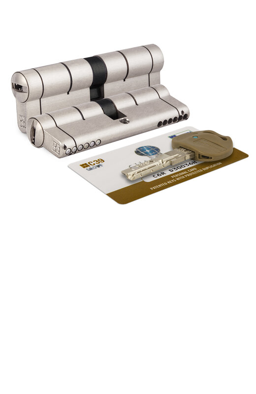 Цилиндровый Mottura (Моттура) механизм C39D363601C5 (72 мм/31+10+31), МАТ.НИКЕЛЬ