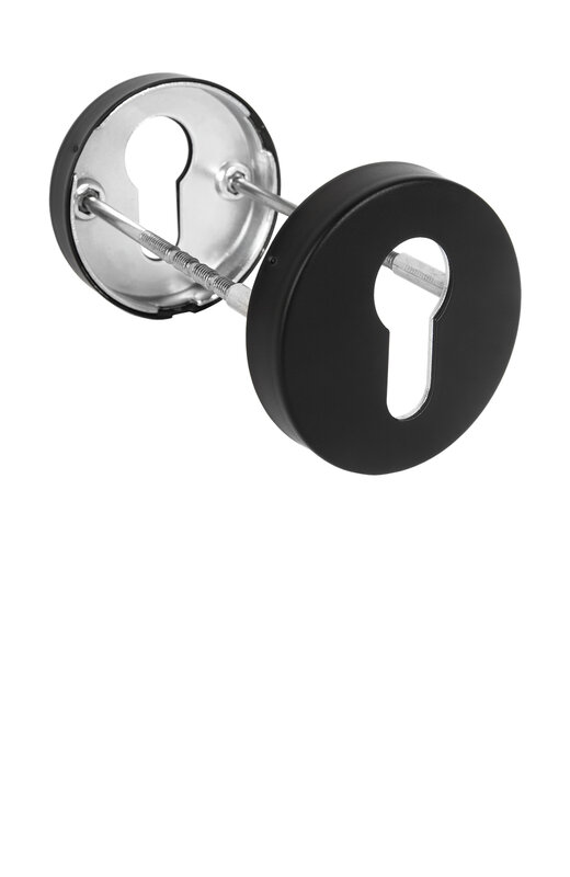 Накладка Fuaro (Фуаро) под цилиндр ET.R.DSS201-02 (DSS-02-ET) (INOX 201) BLACK