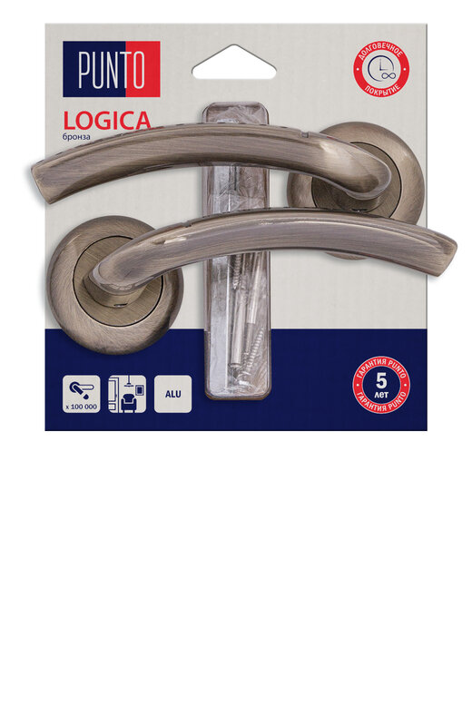 Ручка Punto (Пунто) раздельная LM/A R.TL54.LOGICA/HD ABG-6 бронза