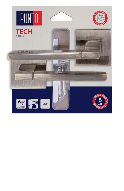 Ручка Punto (Пунто) раздельная LM/A K.QS52.TECH/HD ABG-6 бронза
