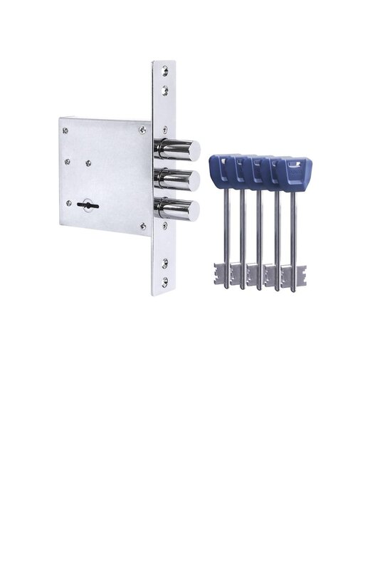 Замок Punto (Пунто) врезной сувальдный MDV30S-817 CP (V30/S) CP хром