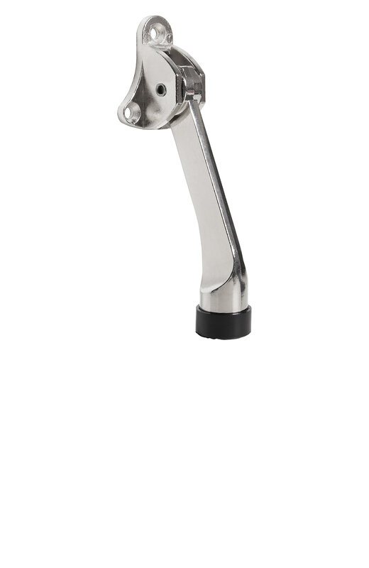 Упор Fuaro (Фуаро) дверной напольный STOPPER-100 SN (мат.никель) козья ножка