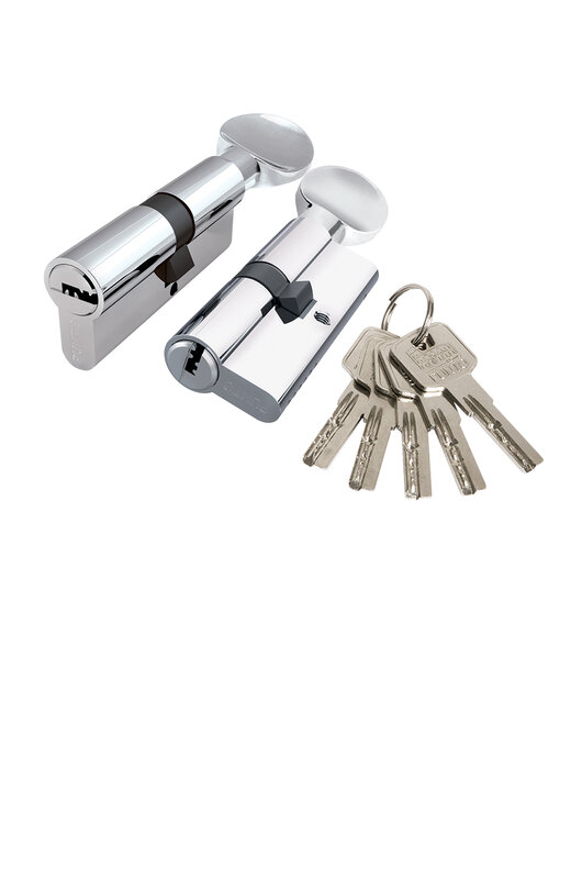 Цилиндровый Punto (Пунто) механизм Z3002Knob90(45+10+35) с вертушкой CP хром