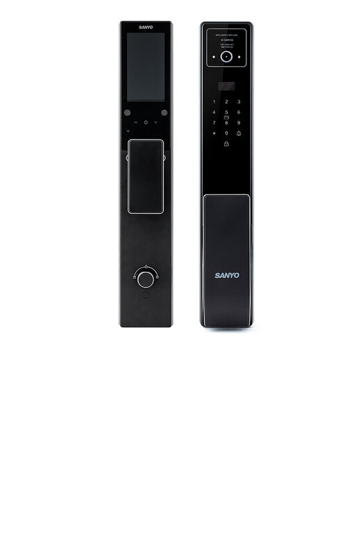 Электронный замок Sanyo D200 Tuya DM70 с WiFi, с видеодомофоном, черный