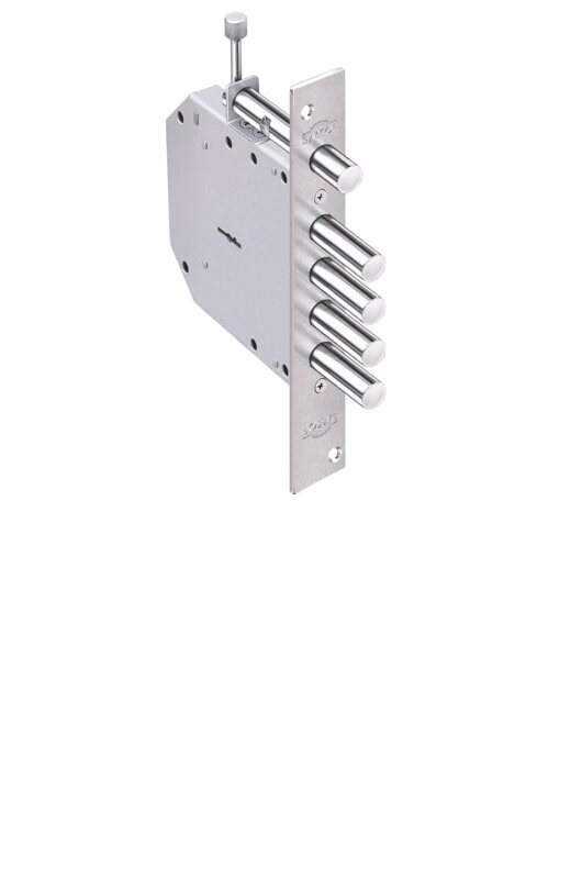 Замок Elbor (Эльбор) врезной сувальдный с задвижкой Базальт 1.05.02, 5 кл. /00396/