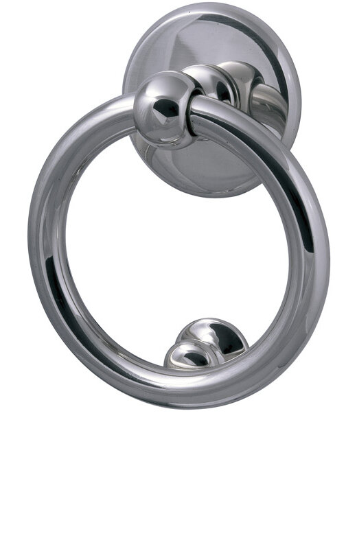 Дверное MBC (МБС) кольцо Anello knocker "M" 130 mm хром