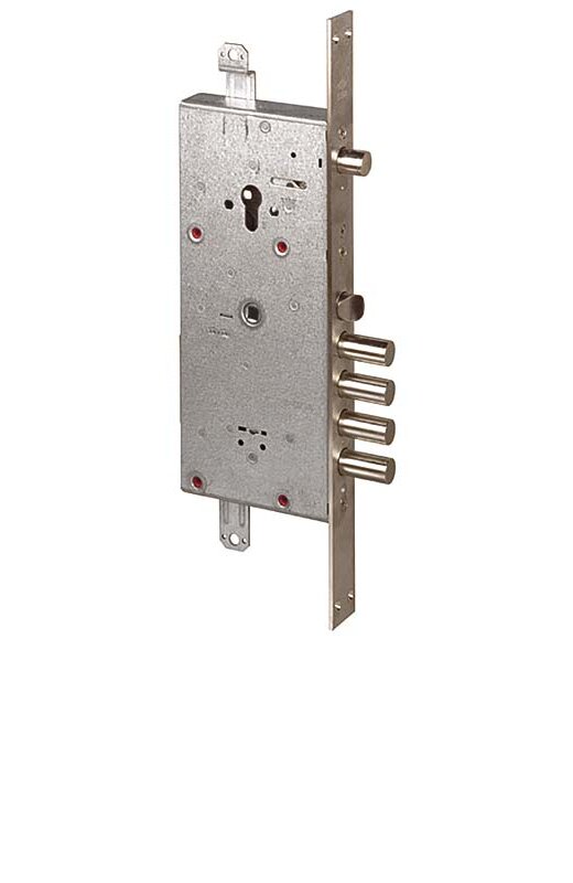 Замок Cisa (Чиза) врезной двухсистемный NEW CAMBIO FACILE 57.985.48 (тех.упак) с блок. от сув. мех-ма, кл. 44 мм